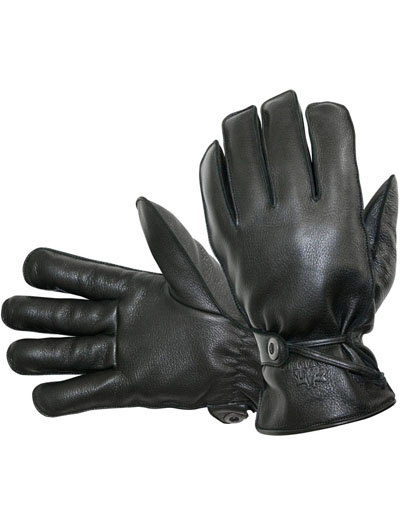 Koddi M gloves peurannahkakäsineet, Musta
