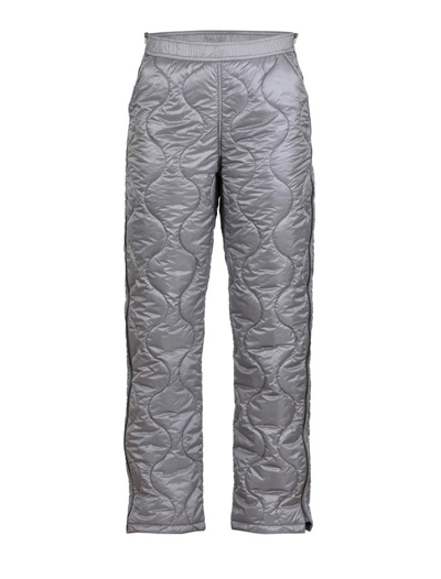 Caitly Shiny quilt Pants kevytvanuhousut, Tummanharmaa