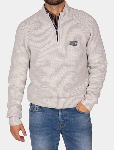 Drake Half Zip Knit neule