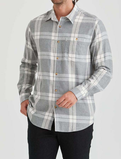 Flannel shirt flanellipaita, Vaaleanharmaa