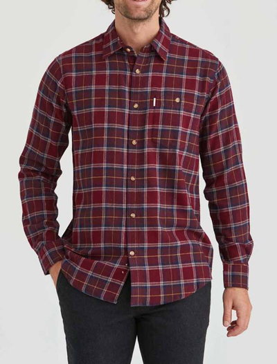 Flannel shirt flanellipaita, Viininpunainen