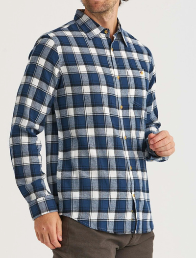 Flannel shirt flanellipaita, Tummansininen