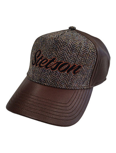 Trucker Cap nahka tweed lippalakki