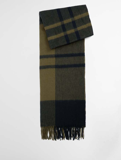 Serena Tartan Scarf villakaulaliina, Tummanharmaa