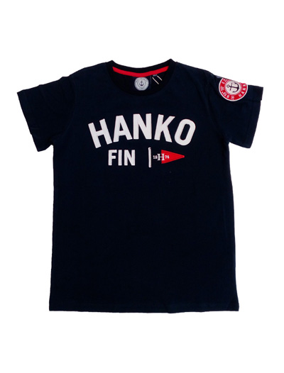 Hanko t-shirt kids, Tummansininen