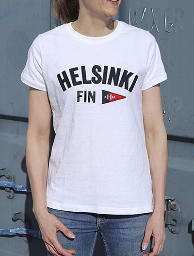 Helsinki Collection: Helsinki naisten  t-paita, Valkoinen