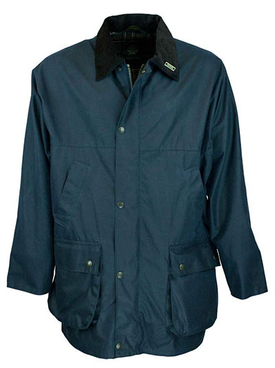 Countryman padded jacket topattu öljykangastakki, Tummansininen